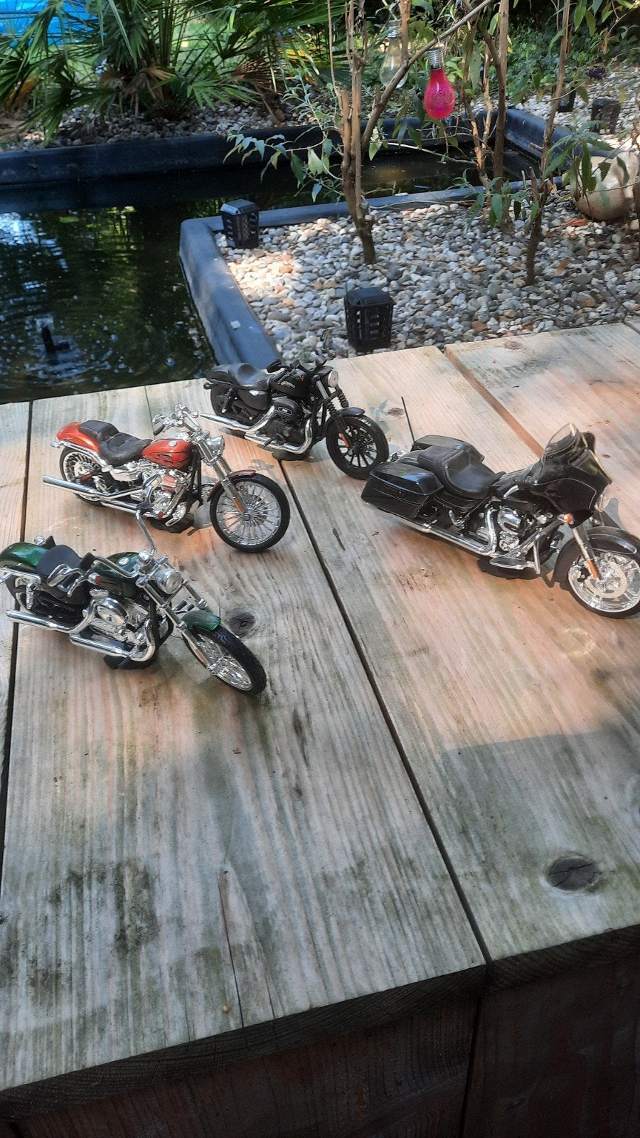 Set van 4 gedetailleerde modelmotoren, Overige merken, 1:32 tot 1:50, Overige typen, Ophalen of Verzenden