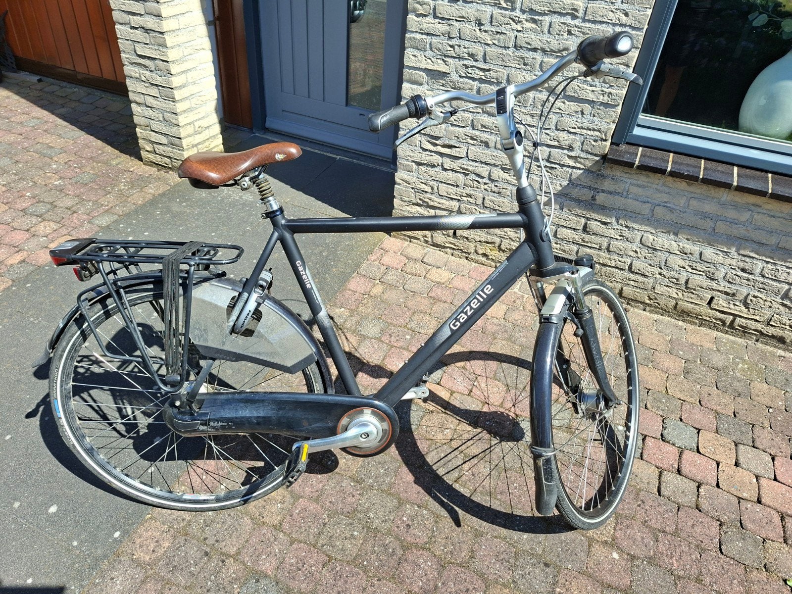 Herenfiets Gazelle Orange C7 +, Fietsen en Brommers, Fietsen | Heren | Herenfietsen, Ophalen, Gebruikt, Versnellingen, Schijfrem