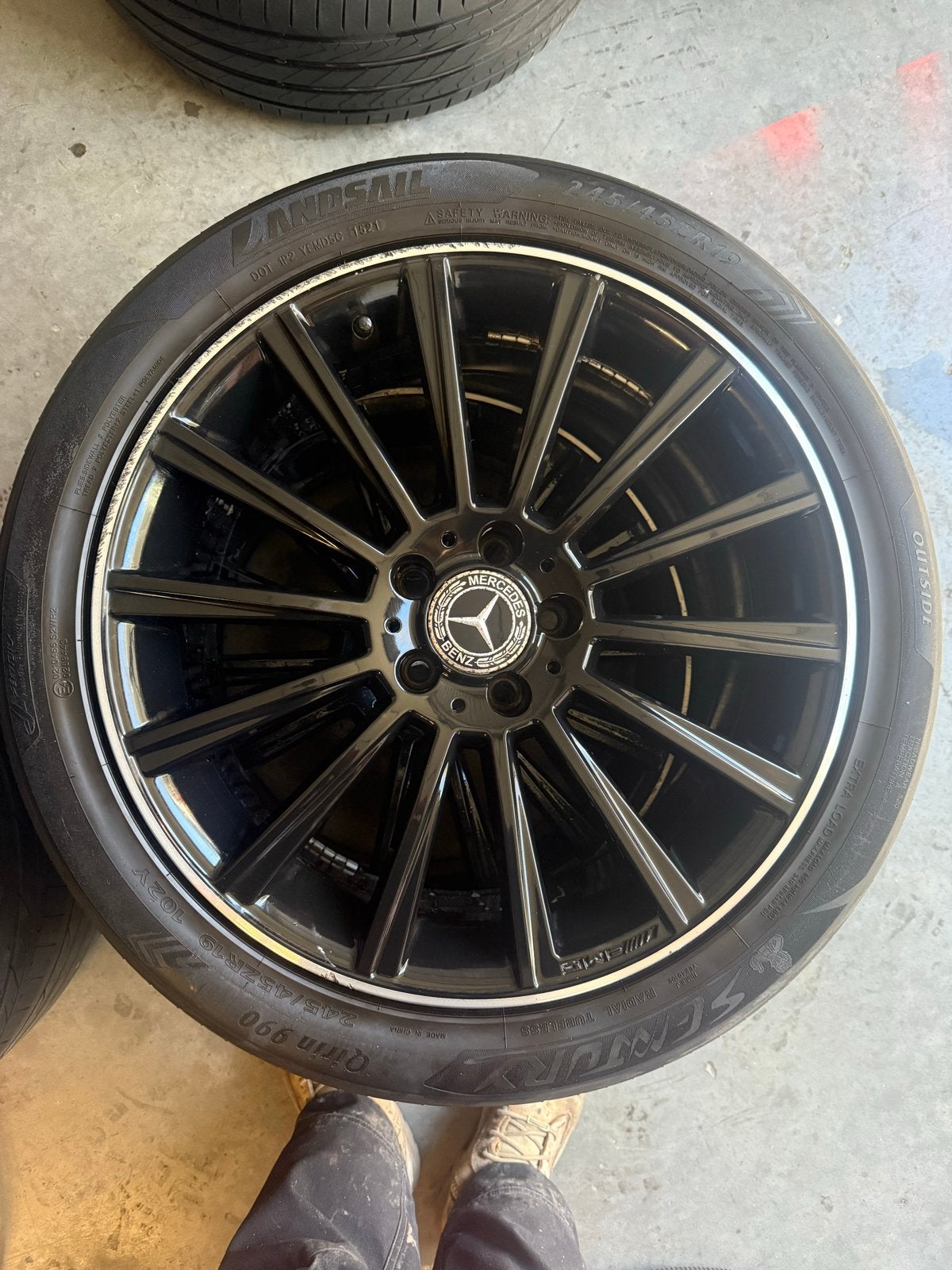 Mercedes Benz AMG velgen 19 inch heavy load, Auto diversen, Ophalen of Verzenden, Gebruikt