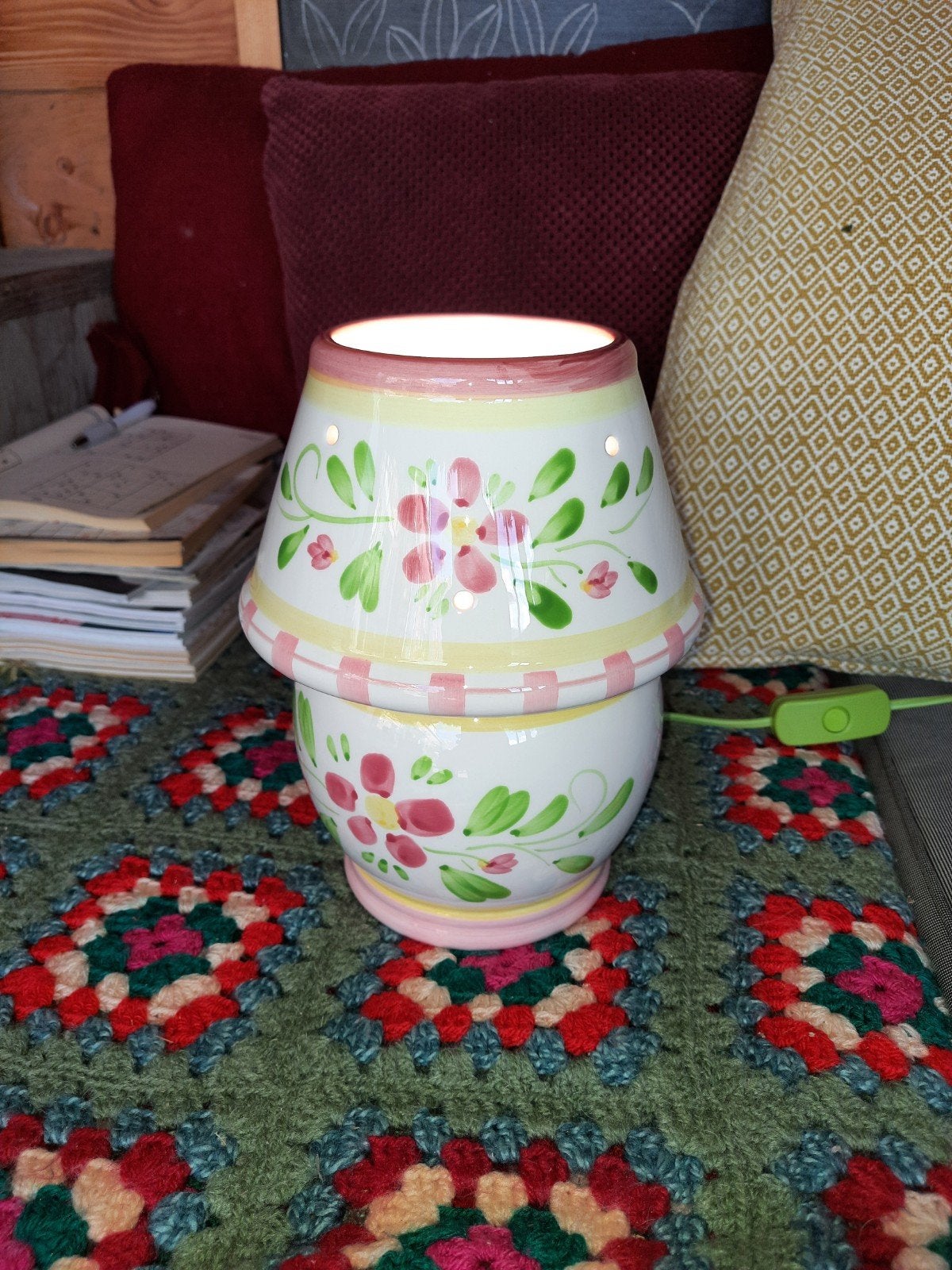 Paddenstoel mushroom tafellamp apart, lees de beschrijving, Meerkleurig, Keramiek, Ophalen of Verzenden, Sfeerlamp