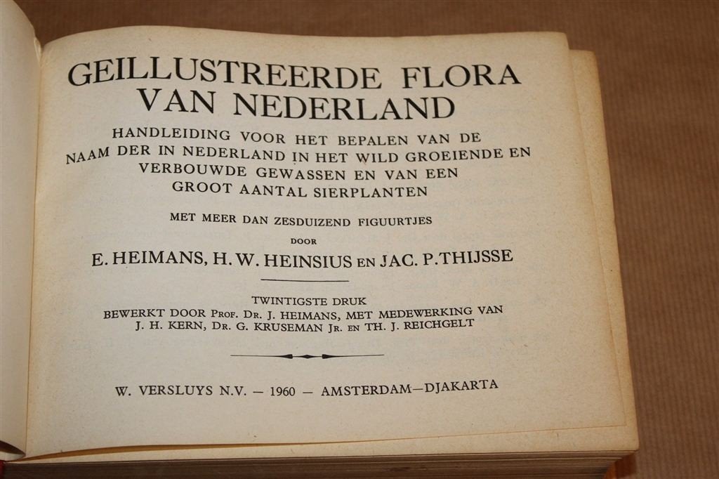 Geïllustreerde Flora Van Nederland — Heimans Thijsse [1960], Ophalen of Verzenden, Gelezen, Bloemen, Planten en Bomen