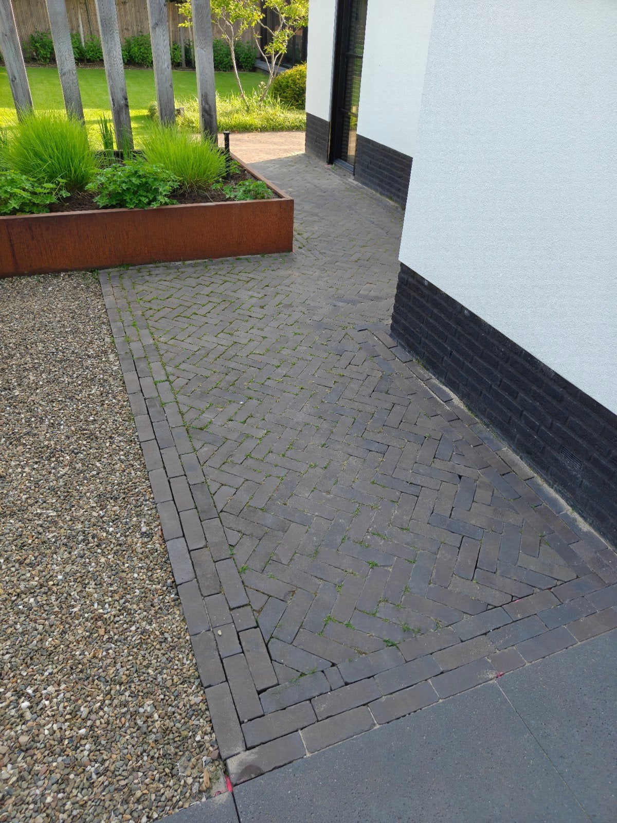 Klinkers DF65 Terra Lugano antica Blauw-zwart, Ophalen, Gebruikt, Klinkers, 10 m² of meer
