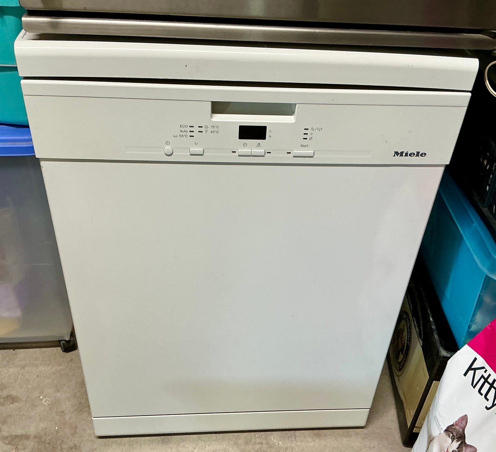 Miele Vaatwasser, Witgoed en Apparatuur, Vaatwasmachines, Ophalen, Zo goed als nieuw, 85 tot 90 cm, Eco programma