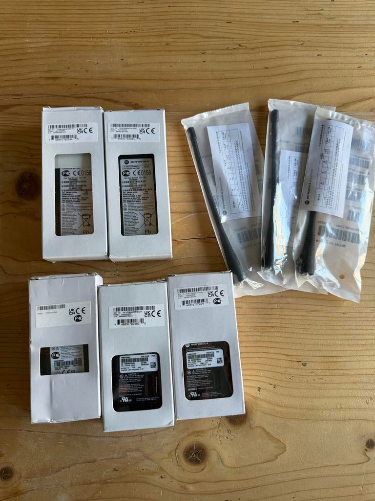 Motorola Accu's en Antenne Bundel: PMNN4489A, NNTN8359C, PMA, Ophalen of Verzenden, Nieuw, Motorola, Verhoogde capaciteit