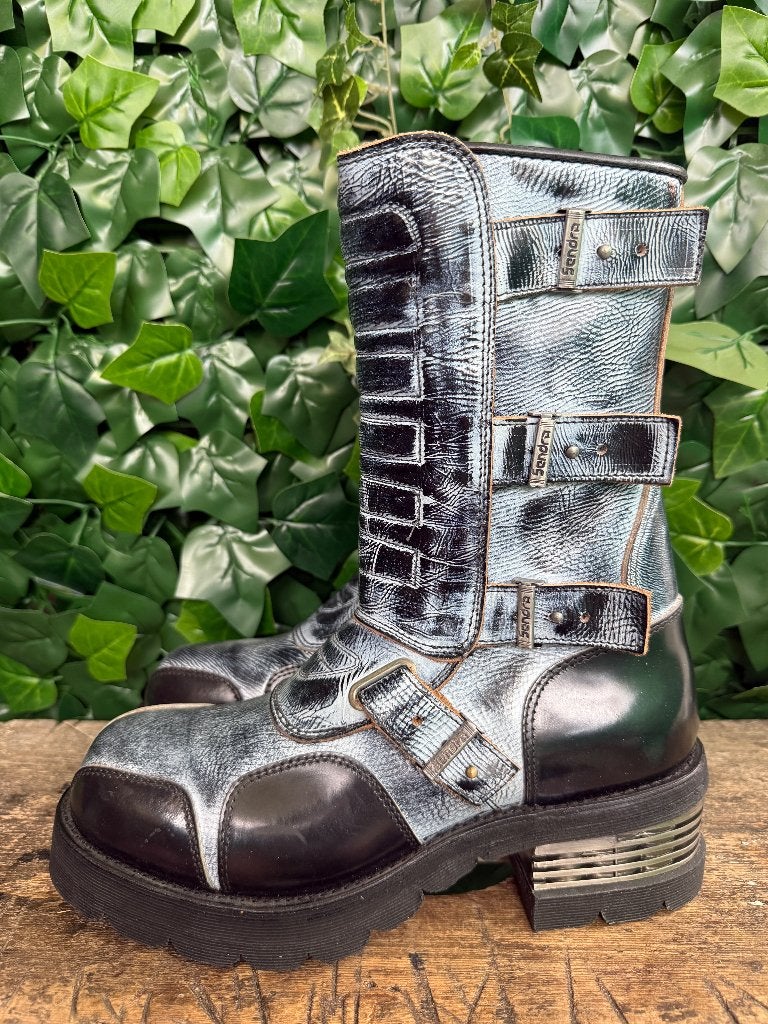 stoere vintage biker boots van Sendra maat 43, Sendra, Blauw, Boots, Nieuw