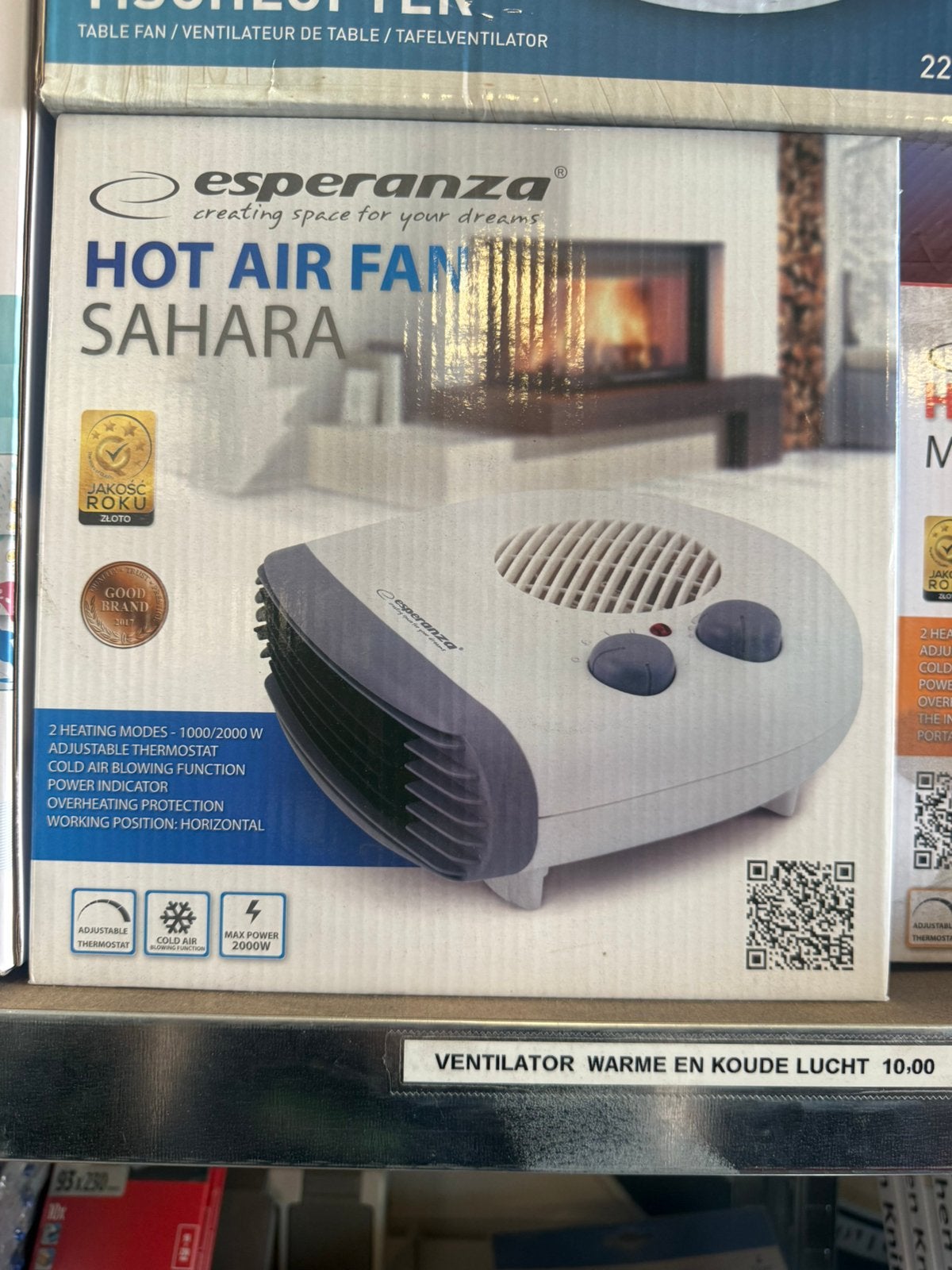 Zomertip - Tafel/bureau ventilator koud/warm functie partij, Ophalen of Verzenden, Nieuw