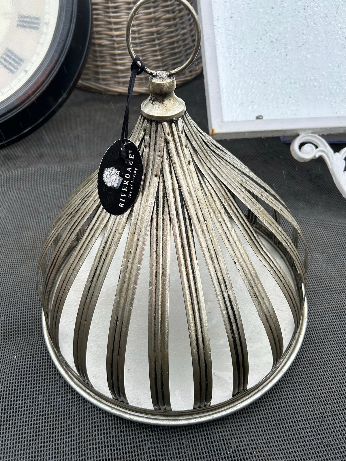 Riverdale decoratieve metalen vogelkooi/lantaarn, Ophalen, Vintage, Nieuw, Metaal