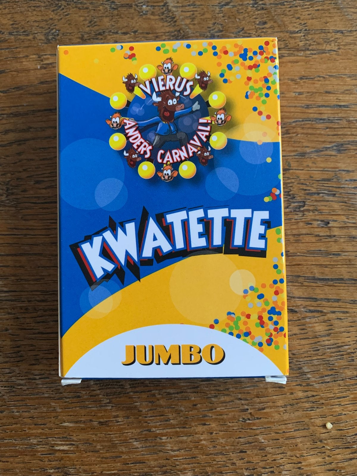 Kwartetspel 'Kwatette' van Jumbo - Vierus Anders Carnaval, Drie of vier spelers, Ophalen of Verzenden, Zo goed als nieuw