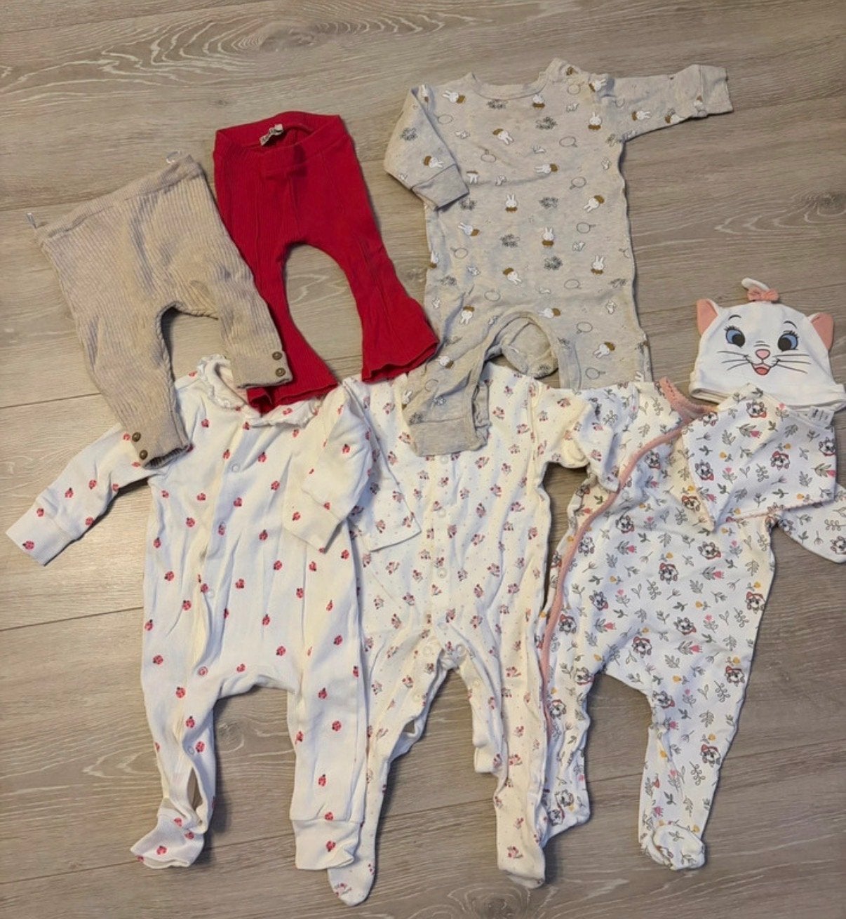 Kledingset meisje maat 68 - Rompers en broekjes, Kinderen en Baby's, Babykleding | Maat 68, Ophalen of Verzenden, Gebruikt, Meisje