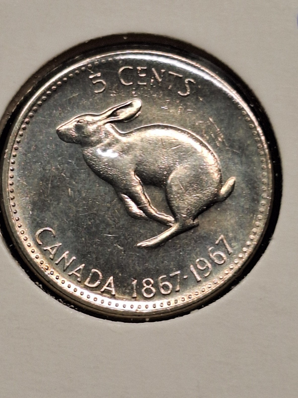 Canada 5 cents 1967, Postzegels en Munten, Munten | Amerika, Ophalen of Verzenden, Noord-Amerika