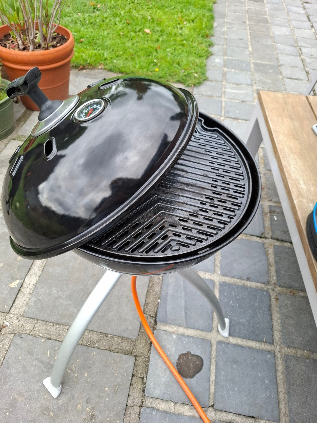 Cadac Grillo Chef 2 BBQ met paella pan en gasaansluiting, Tuin en Terras, Ophalen, Gebruikt, Cadac