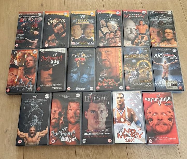 WWF VHS Attitude Era Collectie (1999-2001) - Stone Cold, The, Vanaf 16 jaar, Overige genres, Ophalen of Verzenden, VHS