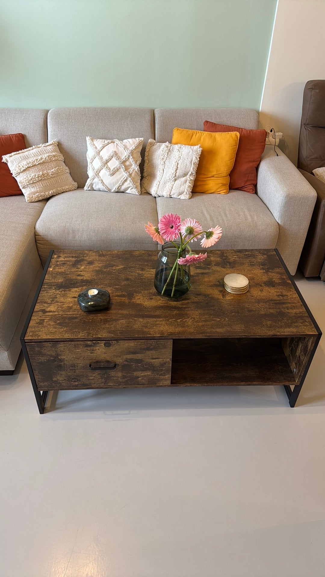 Salontafel in nette staat - 110x60 cm, Ophalen, 100 tot 150 cm, 50 tot 100 cm, Zo goed als nieuw