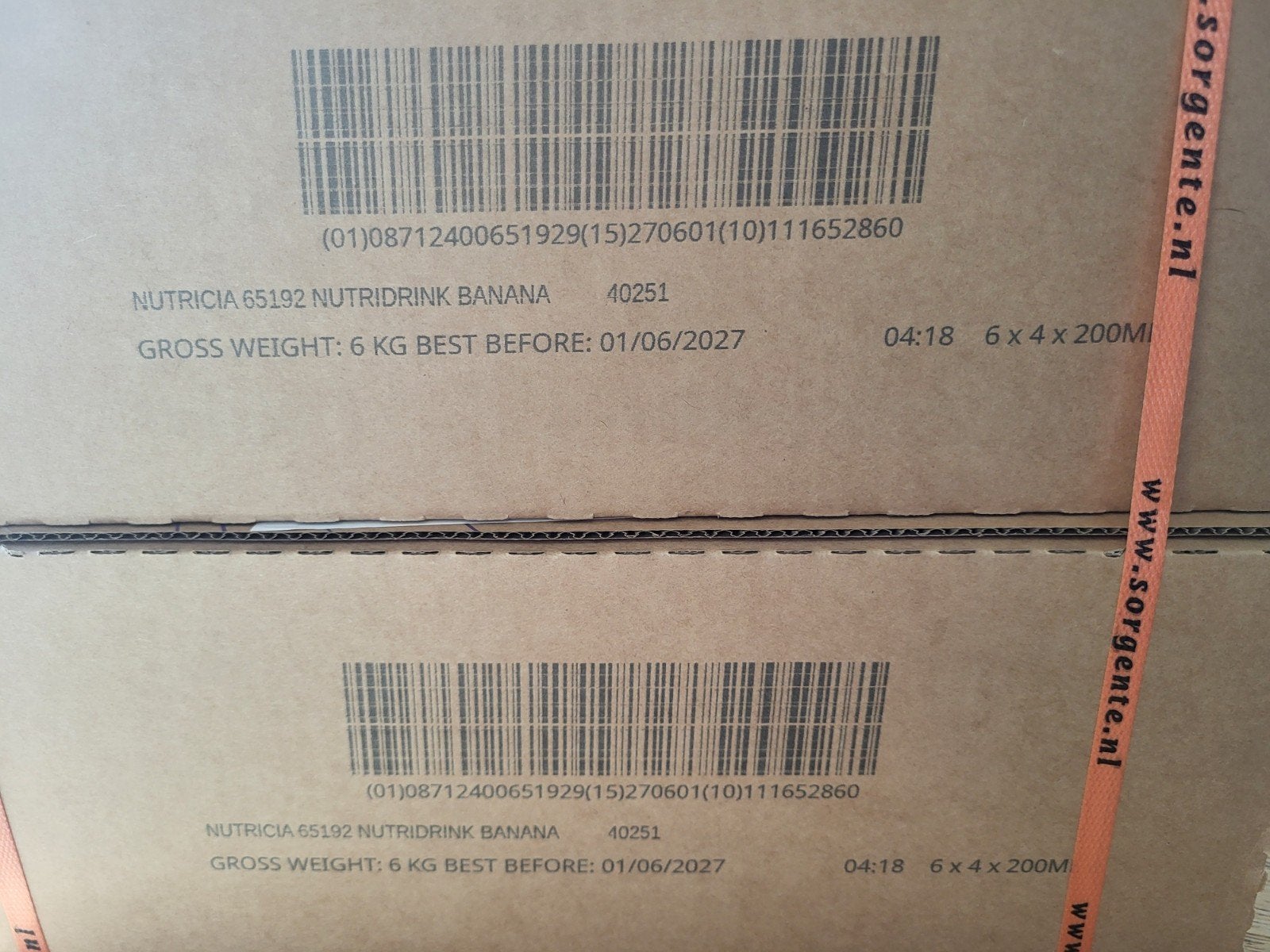 Nutricia nutridrink 103 stuks, Ophalen