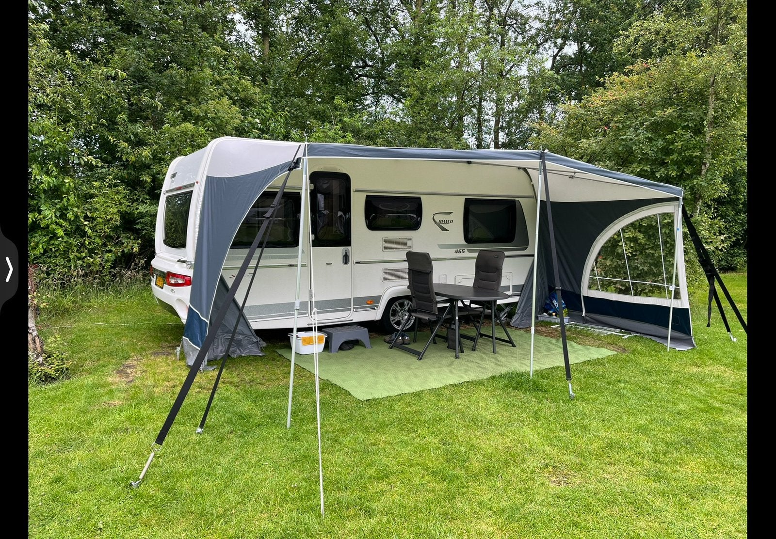 Luifel met aluminum frame snelsluiting, Ophalen, Zo goed als nieuw