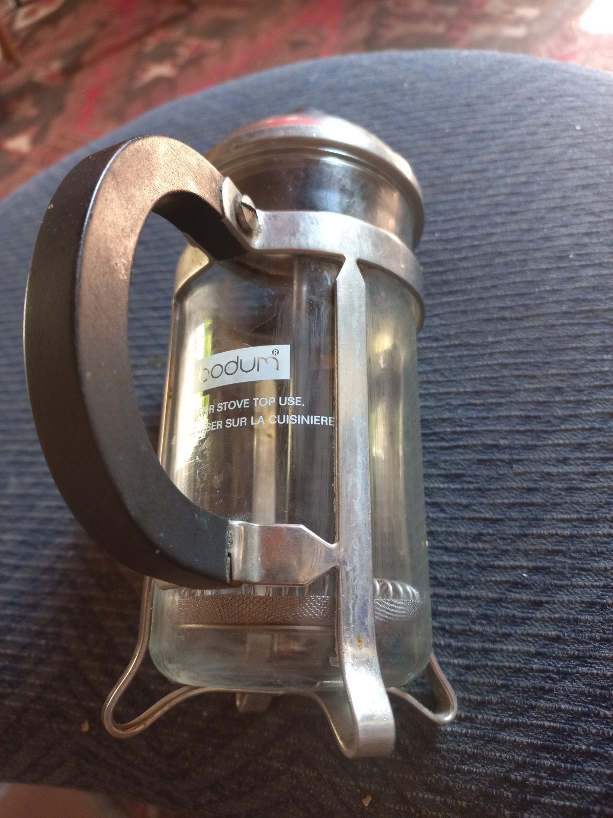 Bodum French Cafetière - Zeer Goede Staat (7x13cm), Bodum, Ophalen of Verzenden, Zo goed als nieuw, Glas