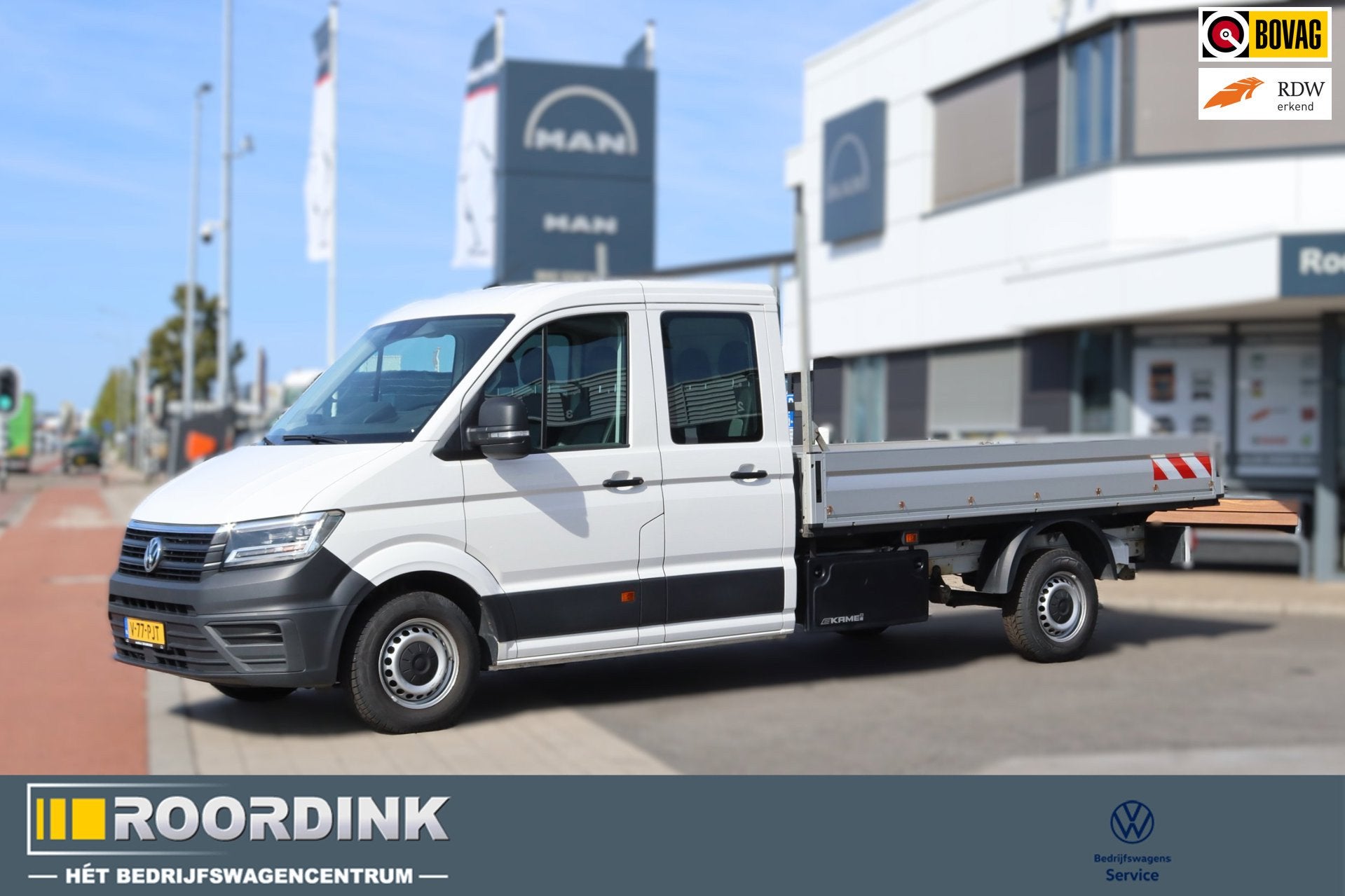 Volkswagen CRAFTER 35 177 pk, dubbele cabine L4, trekhaak, Auto's, Bestelauto's, LED verlichting, Gebruikt, Euro 6, 4 cilinders