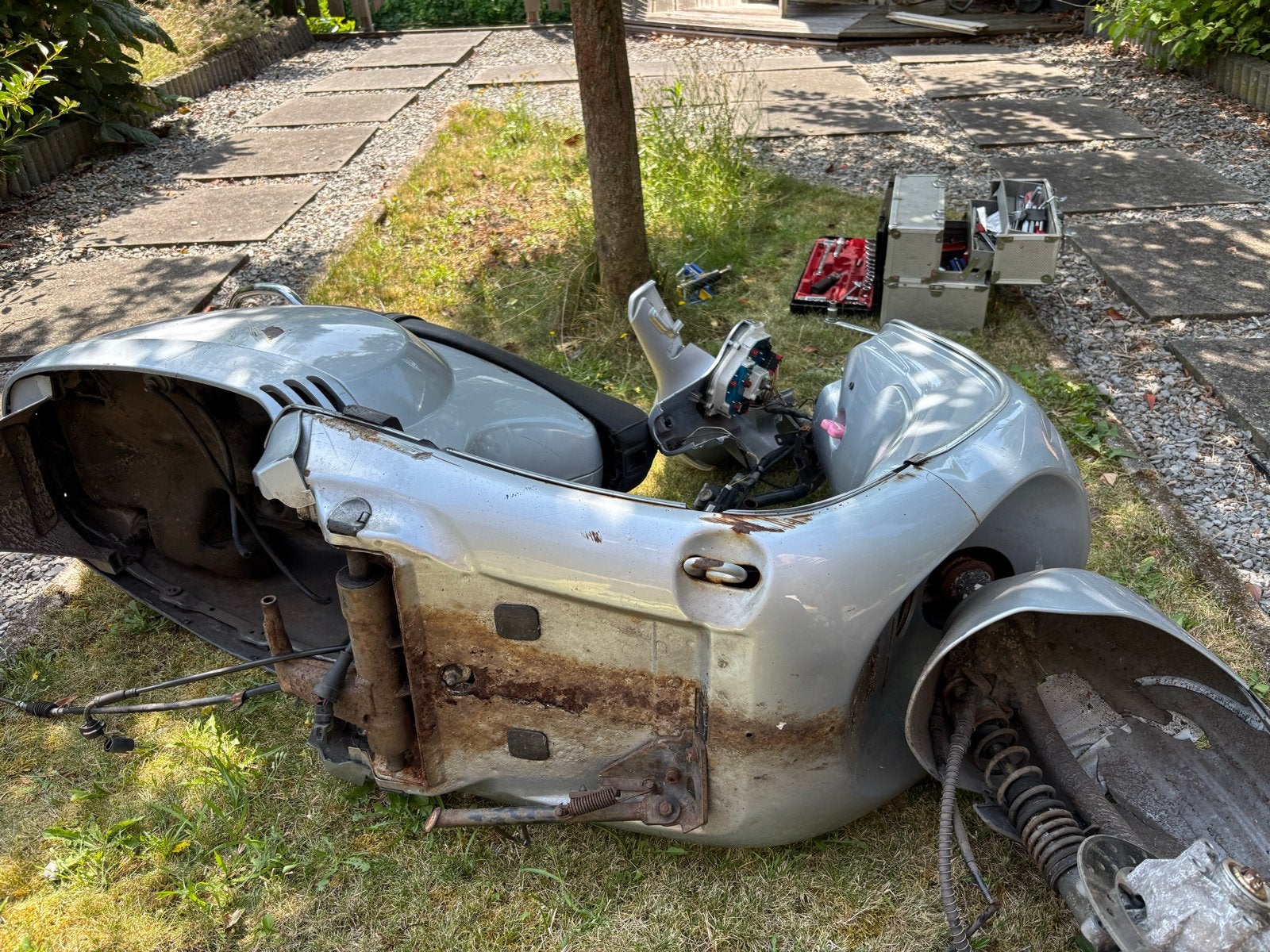 Vespa LX onderdelen - Frame,,voorvork, Ophalen, Gebruikt, Benzine, Vespa LX