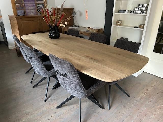Nieuwe Deens ovale eiken eettafel 240x100cm, Ophalen, 100 tot 150 cm, Eikenhout, Ovaal