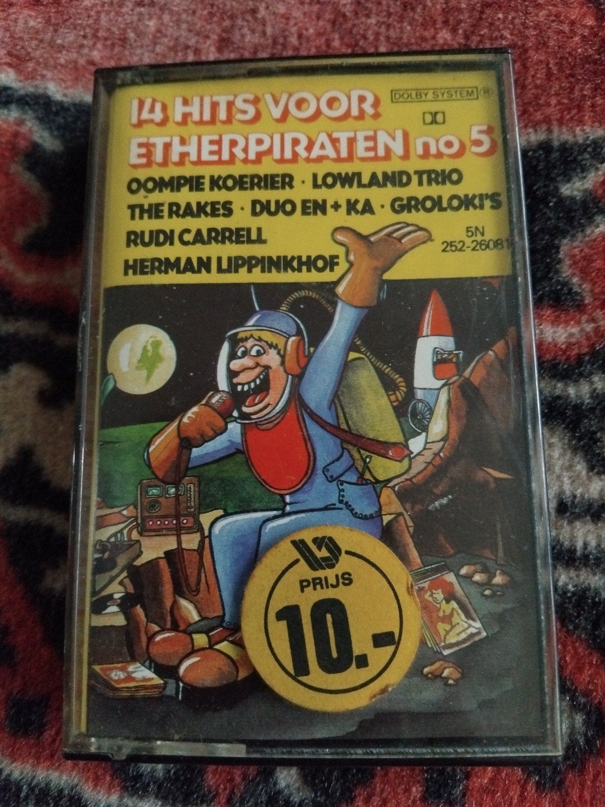 Cassettebandje: 14 Hits voor Etherpiraten No. 5, Gebruikt, 1 bandje, Ophalen of Verzenden, Origineel