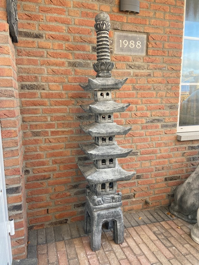 5 daks Betonnen Japanse Pagode , Hoogte 180cm, Tuin en Terras, Tuinbeelden, Ophalen, Nieuw, Beton, Overige typen