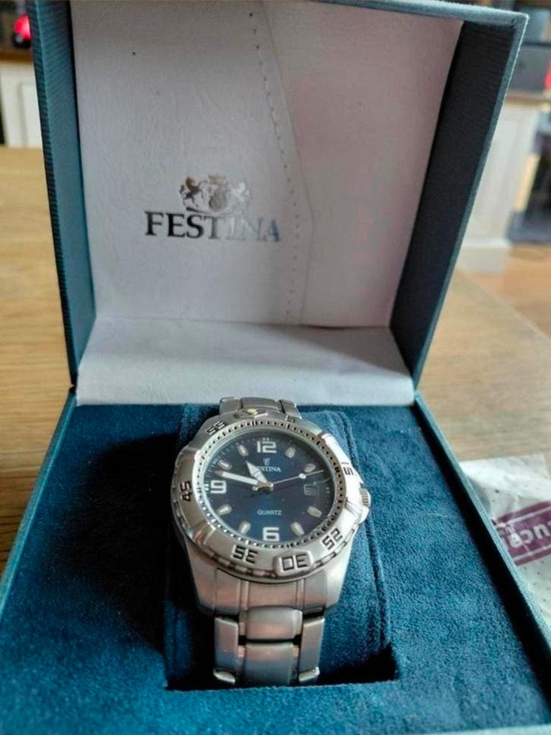 Festina F16170-4 - Horloge - Zilverkleurig extra leren band, Sieraden, Tassen en Uiterlijk, Horloges | Heren, Ophalen of Verzenden