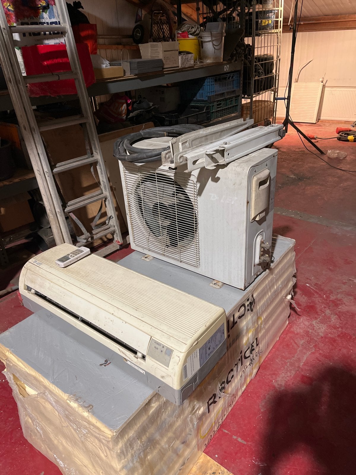 D-LET Klima-Splitgerät KF-25GW/HB Airco met Afstandsbedienin, Gebruikt, Minder dan 60 m³, 3 snelheden of meer, Ophalen of Verzenden