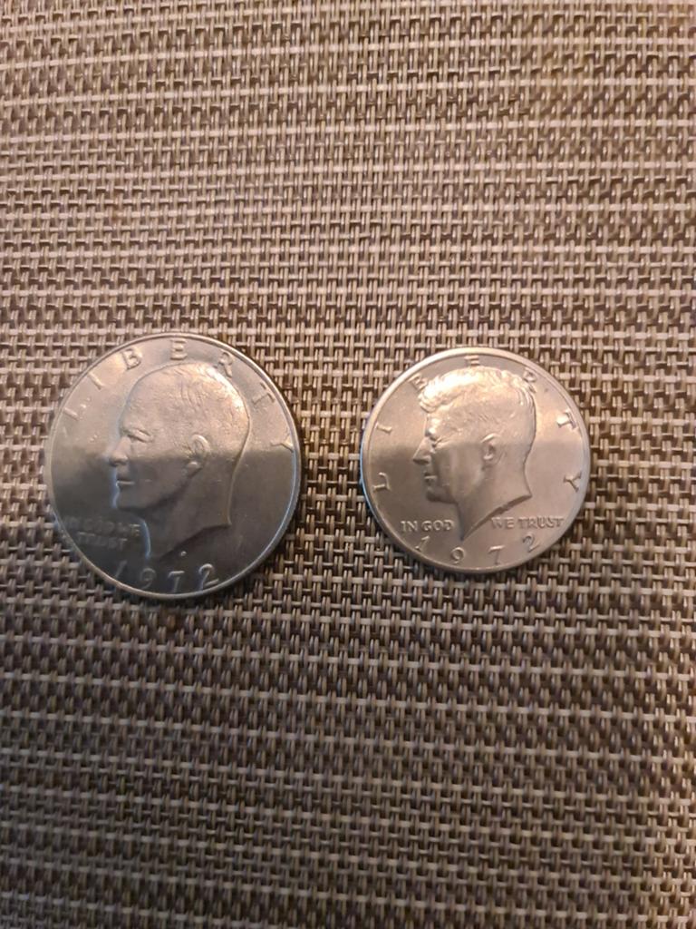 Dollars 1972  IKE & JFK, Ophalen of Verzenden, Noord-Amerika