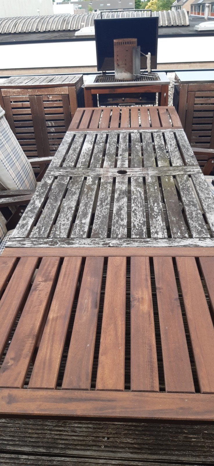 Ikea Applaro tuintafel hout uitklapbaar zie foto's
Tafel 1.4, Ophalen, Gebruikt, Rechthoekig, Hout