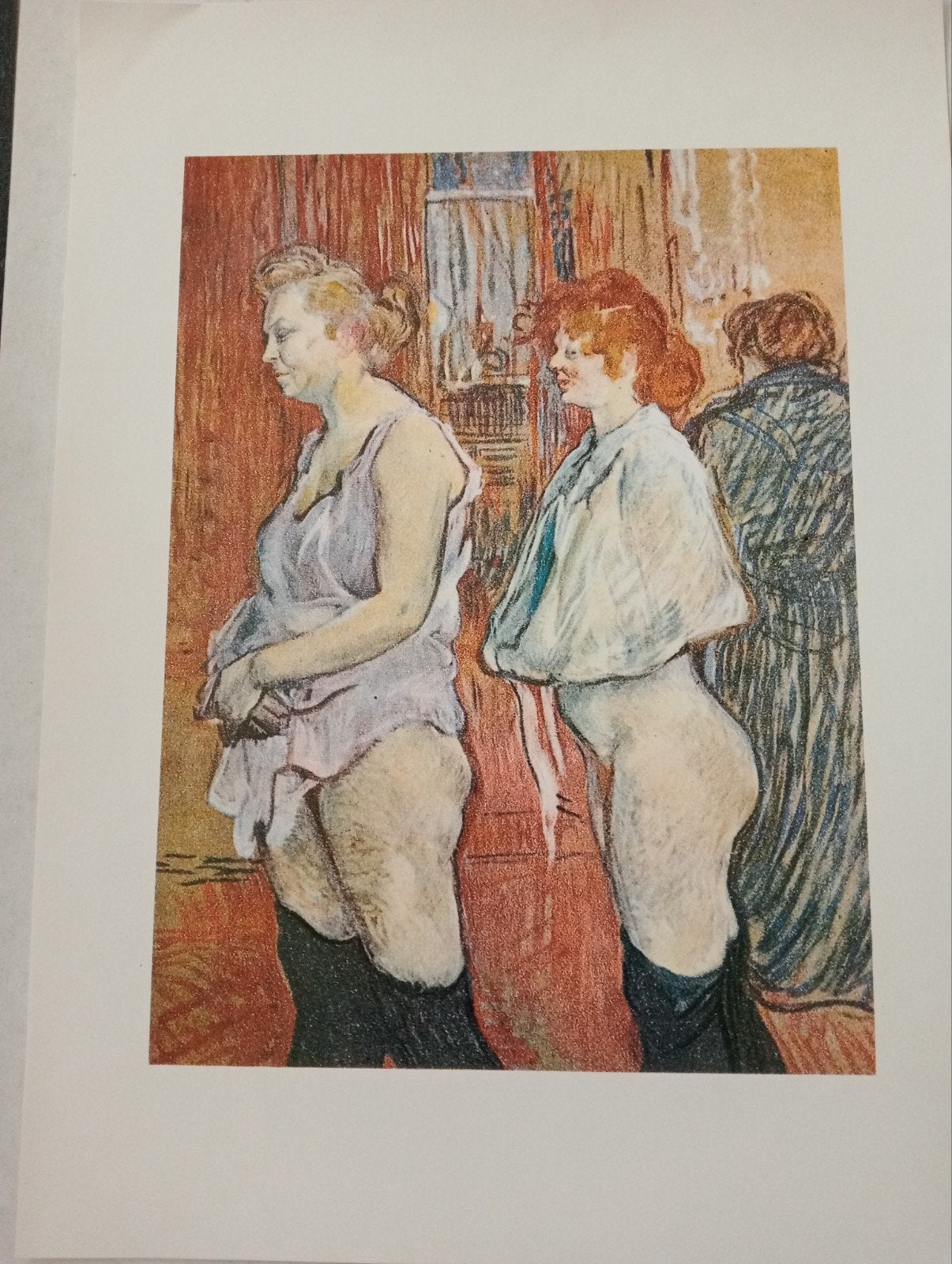 Henri Toulouse-Lautrec print naakt erotiek, Antiek en Kunst, Ophalen of Verzenden