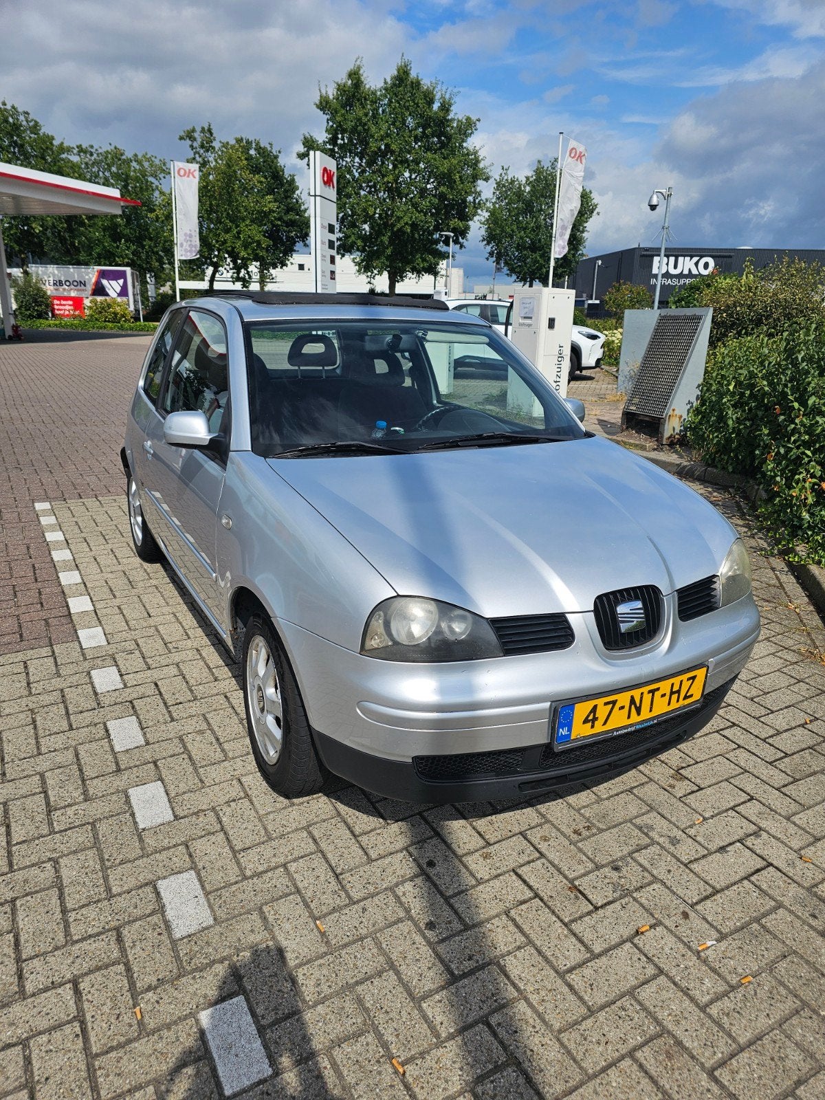 Seat Arosa 1.4 44KW 2004 Open dak, Auto's, Voorwielaandrijving, 450 kg, 31 €/maand, 4 stoelen
