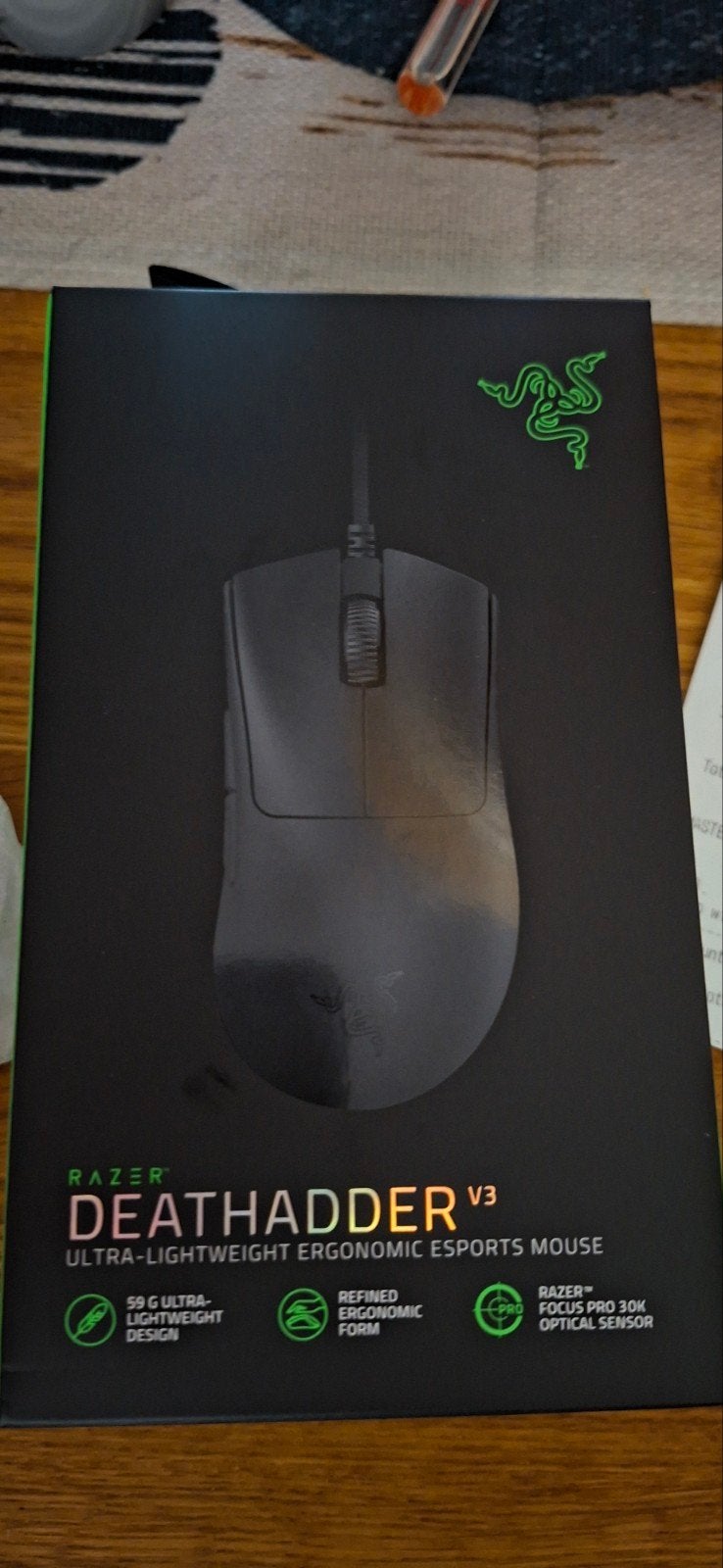 Nieuwe gesealde Razer DeathAdder V3 Gaming Muis - Ongeopend, Rechtshandig, Muis, Nieuw, Ophalen of Verzenden