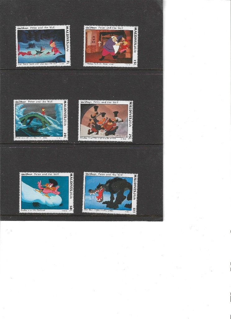 Mi 2058-2063 Disney. Maldives. Potfris, Ophalen of Verzenden, Postfris, Overige thema's