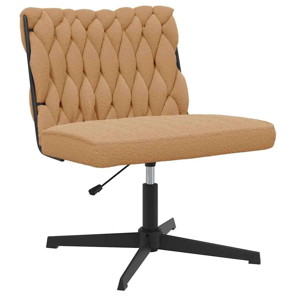 Bureaustoel beige wolachtige stof verstelbaar, Verzenden, Nieuw, Beige