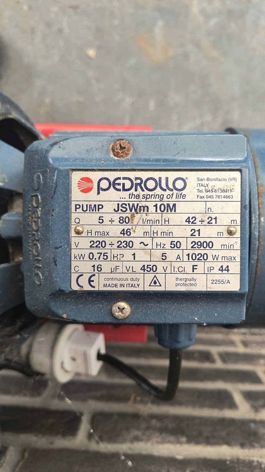 Pedrollo hydrofoor 3500 liter per uur, Ophalen, Gebruikt
