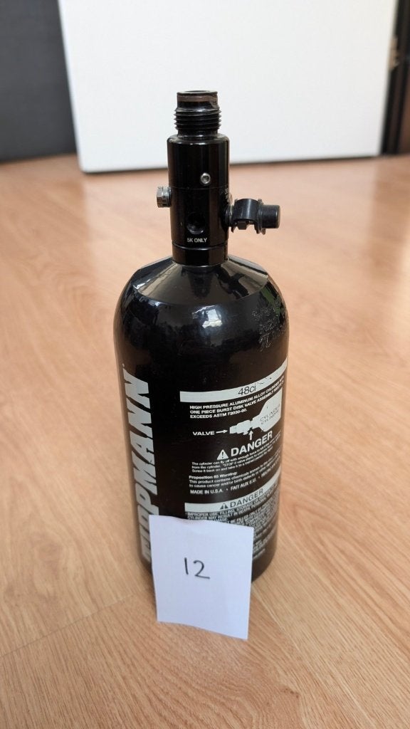 Tippmann 48ci / 0,8L 3000 PSI HPA fles, Verzenden, Gebruikt