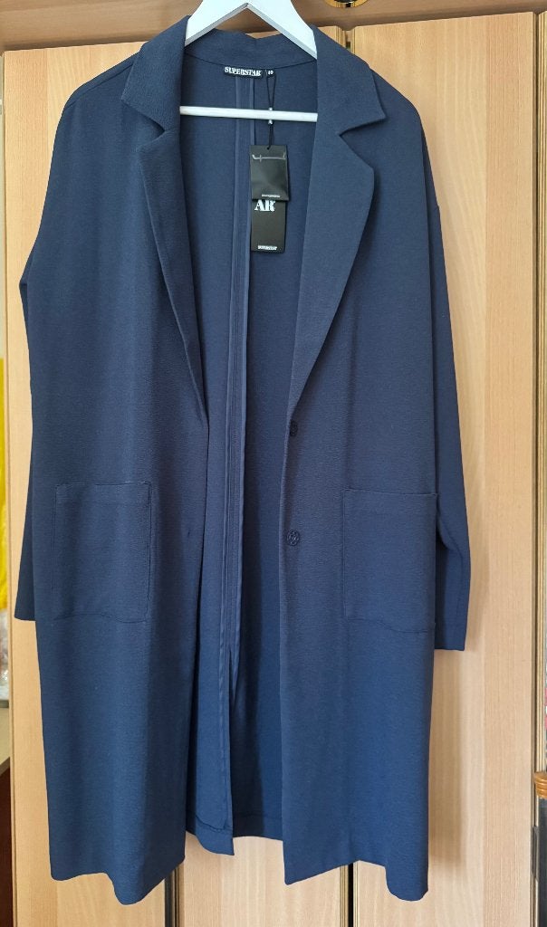 Nieuw blauwe oversized blazer Superstar, Kleding | Dames, Maat 38/40 (M), Blauw, Nieuw, Ophalen of Verzenden