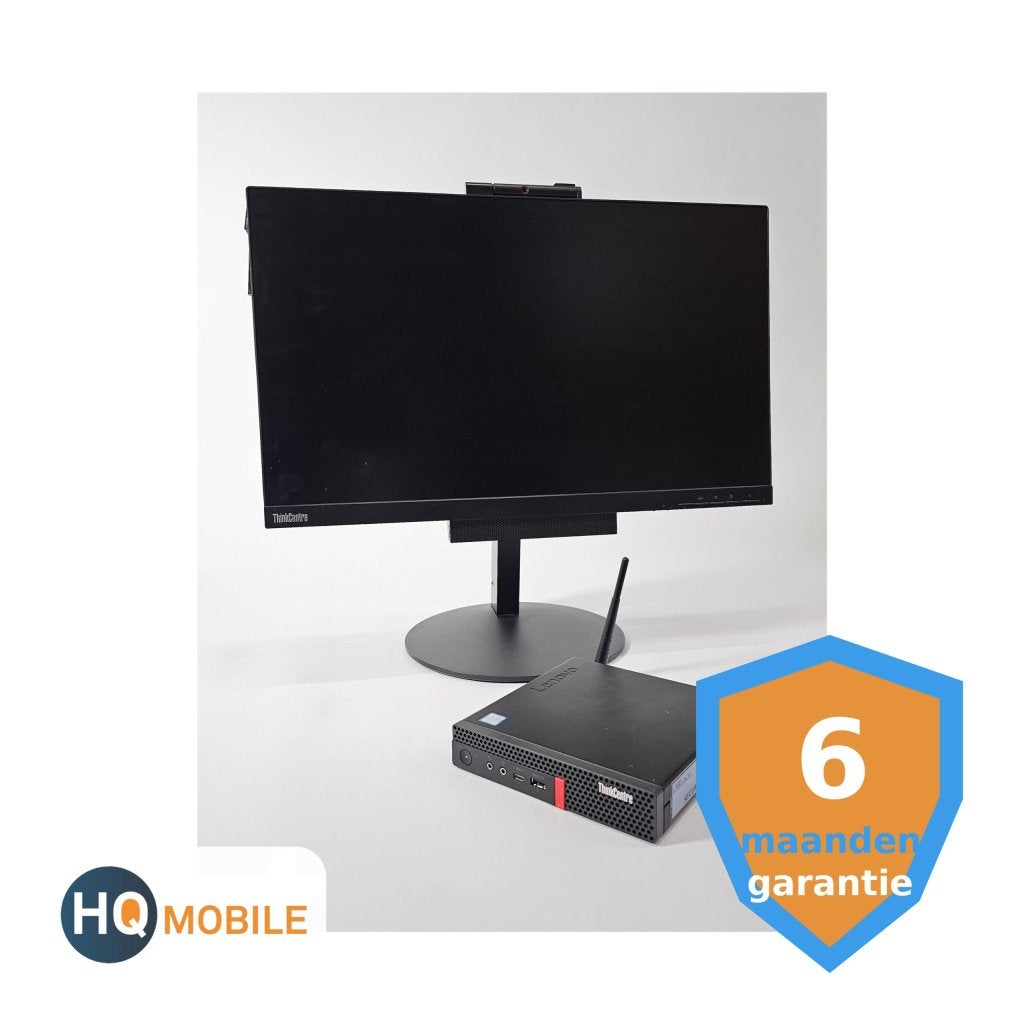 Lenovo ThinkCentre M720q Tiny + TIO 24 Gen 5 | i5-8400T, De Entree 250A, 1101 EE Amsterdam, Nederland, 128gb, Gebruikt, Info@lenovo.com