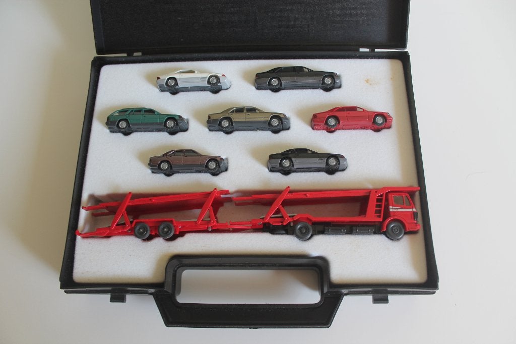 Mercedes Modell-autoset 1991 (Wiking), Hobby en Vrije tijd, Modelauto's | 1:87, Ophalen of Verzenden, Zo goed als nieuw, Auto