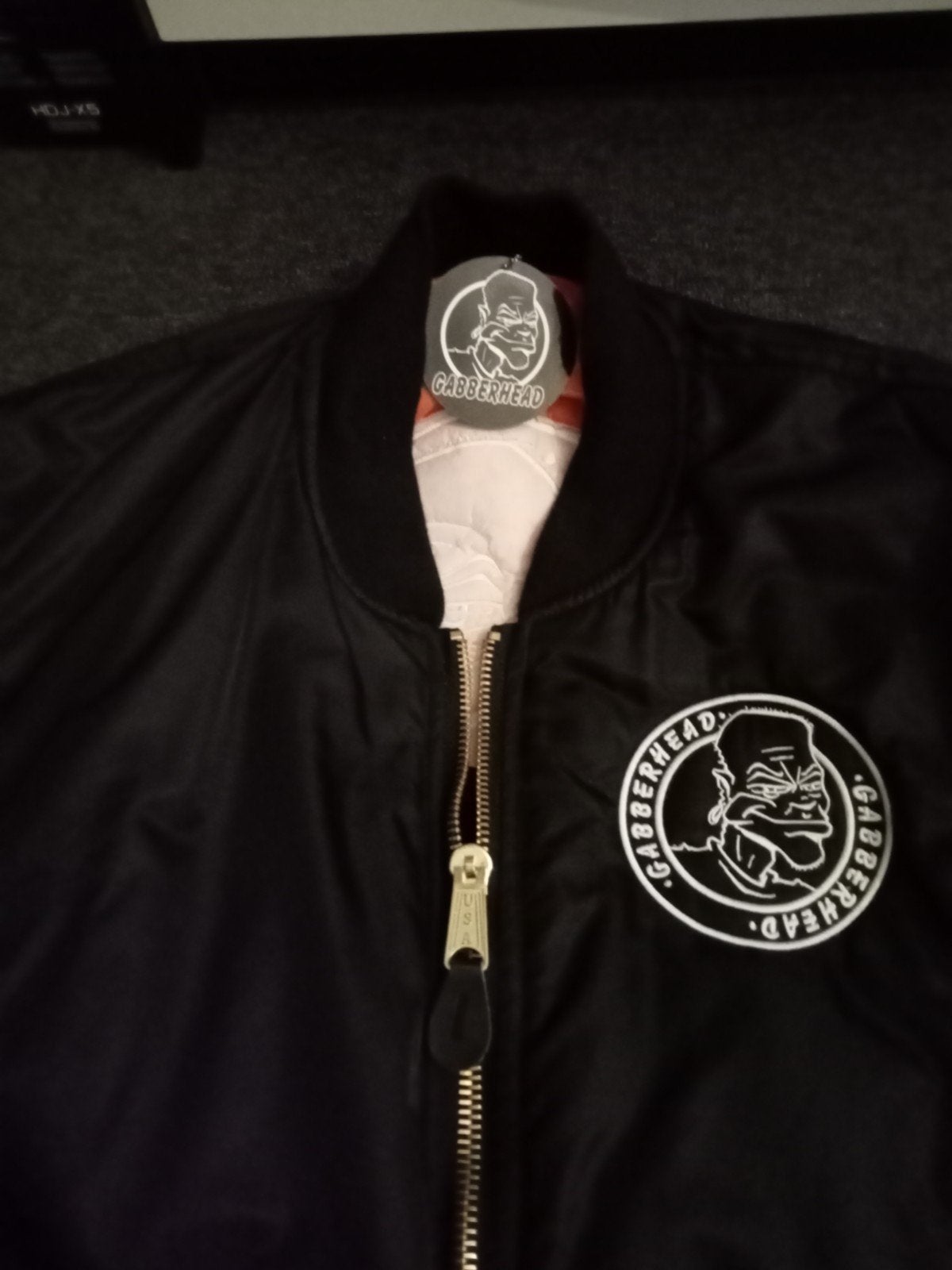 Gabberhead bomberjack M  MA1 new Thunderdome Hardcore Gabber, Kleding | Heren, Maat 48/50 (M), Zwart, Nieuw, Ophalen of Verzenden