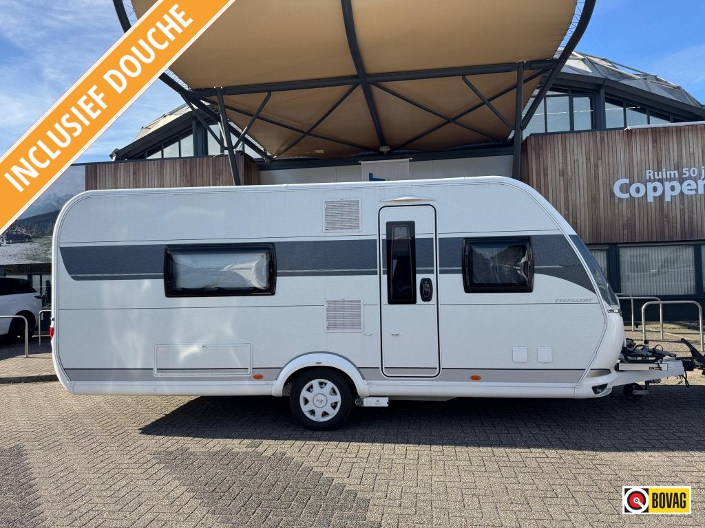 Hobby Excellent 540 WFU 2023 Mover LUIFEL OF TENT, Fietsenrek, Standaardzit, Bedrijf, 6 tot 7 meter