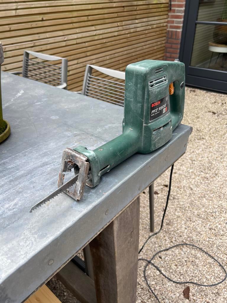 Bosch Reciprozaag PFZ 550 E - 550W met 3 meter snoer, Ophalen, Gebruikt, Minder dan 600 watt, Reciprozaag