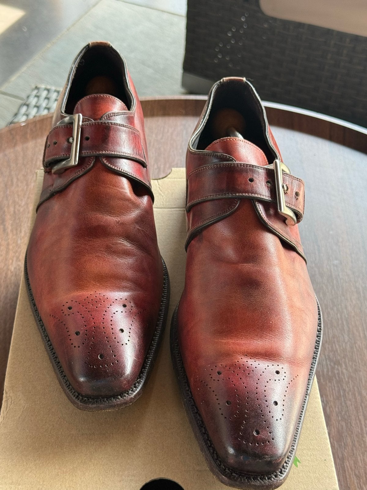 Horiginal Manufacturing Monkschoenen - Maat 42, Kleding | Heren, Schoenen, Ophalen of Verzenden, Gedragen, Bruin, Gespschoenen