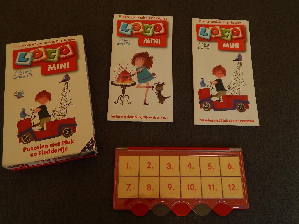 Mini Loco ; Puzzelen met Pluk en Floddertje, Kinderen en Baby's, Speelgoed | Educatief en Creatief, Ophalen of Verzenden, Gebruikt