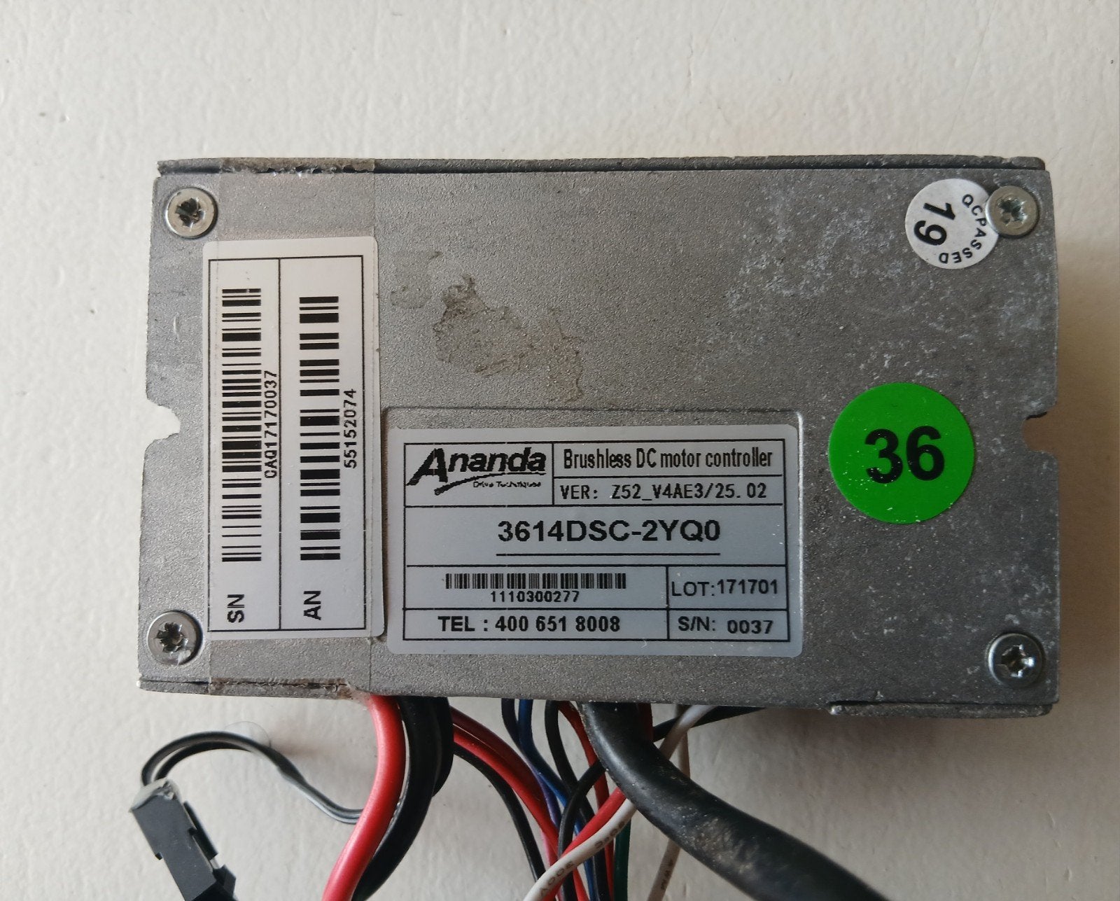 Ananda Brushless DC motor controller e-bike, Elektrische fiets, Overige typen, Ophalen of Verzenden, Gebruikt