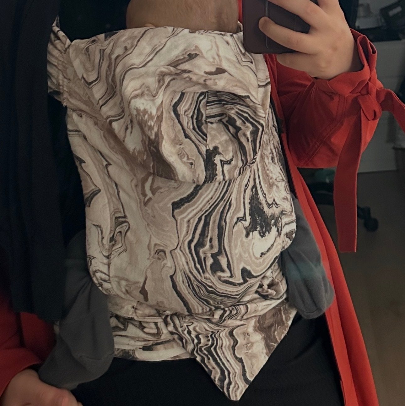 Ilmaha draagzak/draagdoek - Ergonomisch en stijlvol, Buik of Rug, Zo goed als nieuw, Draagzak, Ophalen