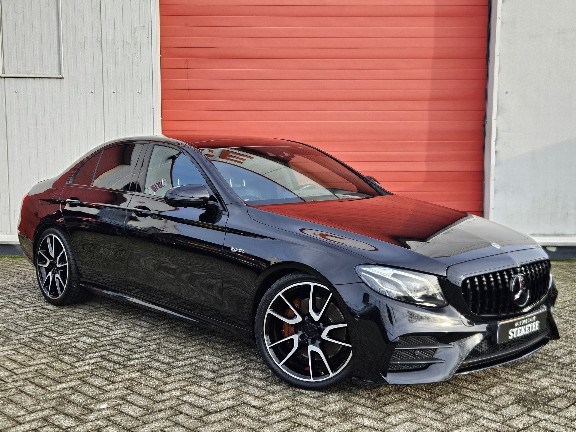 Mercedes-Benz E-Klasse AMG 43 4Matic | Pano | ACC | Burmeste, Auto's, Mercedes-Benz, 12 maanden, Gebruikt, 402 pk, Leder