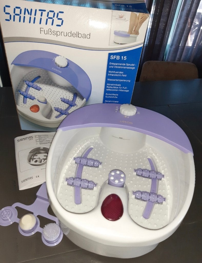 Voetmassagebad met toebehoren, Witgoed en Apparatuur, Ophalen of Verzenden, Gebruikt, Hand- en Voetverzorging