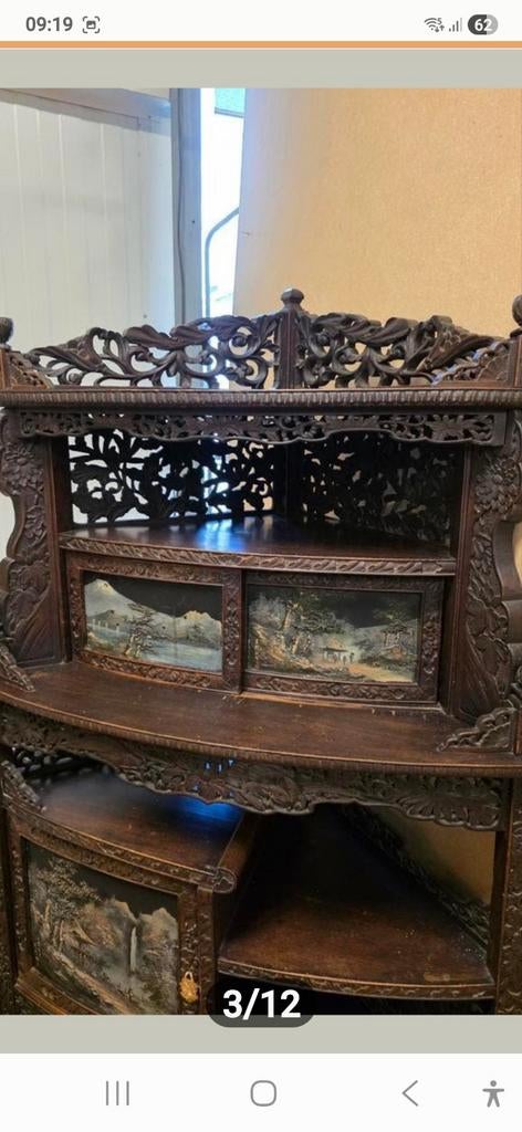 Antieke Chinese hoekkast, Antiek en Kunst, Ophalen