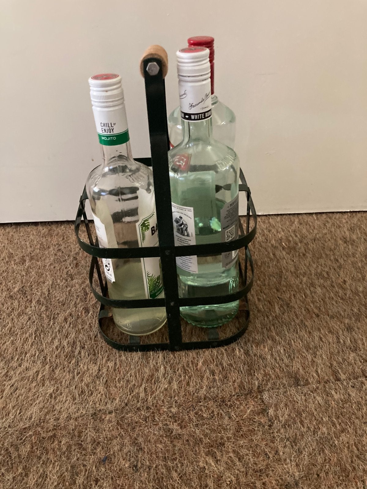 Oud fles drager, Huis en Inrichting, Ophalen, Gebruikt, Hout, Minder dan 5 flessen